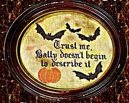 Click/tap for more details of Batty (cross stitch) by Needle Work Press