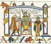 Click for more details of Bayeaux Tapestry : The Coronation (cross stitch) by Bothy Threads