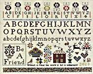 Click/tap for more details of Be A Friend (cross stitch) by Needle Work Press