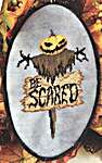 Click/tap for more details of Be Scared (cross stitch) by Keslyn's