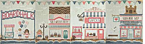 Click/tap for more details of Beach Boardwalk 2 (cross stitch) by Country Cottage Needleworks