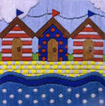 Click for more details of Beach Huts (long-stitch) by Anchor