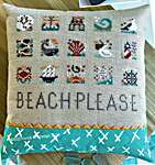 Click/tap for more details of Beach Please (cross stitch) by Hands On Design