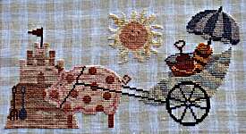 Click/tap for more details of Beachtime (cross stitch) by Thistles