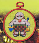 Click/tap for more details of Beachy Snowman (cross stitch) by Stoney Creek