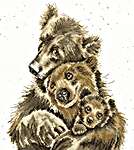 Click for more details of Bear Hugs (cross stitch) by Bothy Threads
