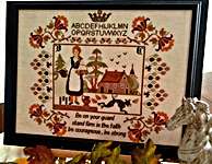 Click for more details of Beate Baumann Sampler (cross stitch) by Twin Peak Primitives