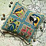 Click for more details of Beautiful Birds Cushion Front (tapestry) by Glorafilia
