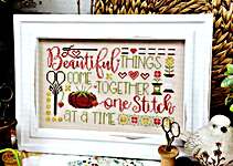 Click/tap for more details of Beautiful Things (cross stitch) by Primrose Cottage Stitches