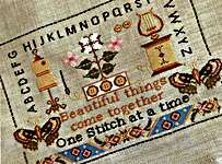 Click/tap for more details of Beauty of Stitch Tool Box (cross stitch) by Twin Peak Primitives