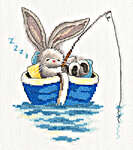 Click for more details of Bebunni - Gone Fishing (cross stitch) by Bothy Threads