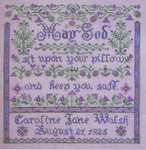 Click for more details of Bedtime Blessing Birth Sampler (cross stitch) by Tempting Tangles Designs