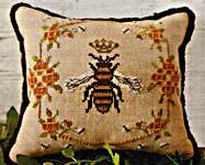 Click/tap for more details of Bee-autiful Queen (cross stitch) by MTV Cross Stitch Designs