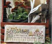 Click/tap for more details of Bee Garden (cross stitch) by Heartstring Samplery