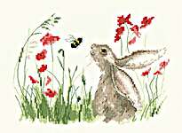 Click/tap for more details of Bee Lovely (cross stitch) by Heritage Crafts