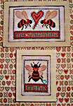 Click/tap for more details of Bee My Valentine (cross stitch) by Hinzeit