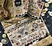 Click/tap for more details of Bee Still My Heart (cross stitch) by Heartstring Samplery