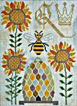 Click for more details of Bee-sy Spring (cross stitch) by Cottage Garden Samplings