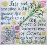 Click for more details of Bees in Clover (cross stitch) by Tempting Tangles Designs