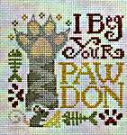 Click for more details of Beg Your Pawdon (cross stitch) by Silver Creek Samplers