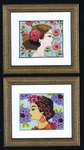 Click for more details of Bella Rosa and Bella Hydrangea Portraits (cross stitch) by Nora Corbett