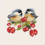 Click/tap for more details of Berry Chick-Chat (cross stitch) by Valerie Pfeiffer