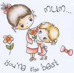 Click for more details of 'Best Mum' Stamp (stamps) by Crafter's Companion