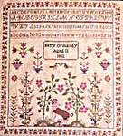 Click/tap for more details of Betty Ormandy 1832 Sampler (cross stitch) by The Wishing Thorn