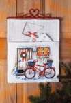 Bicycle Christmas Post Wall Hanging