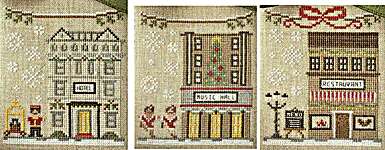Click/tap for more details of Big City Christmas - a Weekend Break (cross stitch) by Country Cottage Needleworks