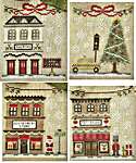 Click/tap for more details of Big City Christmas (cross stitch) by Country Cottage Needleworks