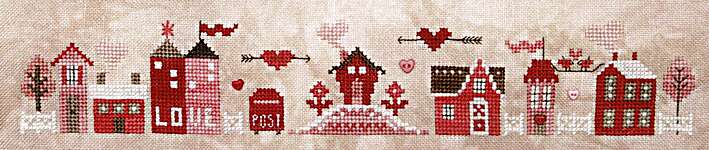 Click for more details of Big Hearted Tiny Town (cross stitch) by Heart in Hand