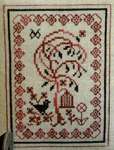 Click/tap for more details of Bird and Willow (cross stitch) by AnnaLee Waite Designs