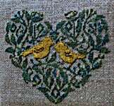 Click/tap for more details of Bird Buddies (cross stitch) by Keslyn's