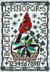 Click for more details of Birdie & Basket Sampler - Winterberry (cross stitch) by Tellin Emblem