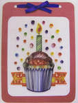 Click for more details of Birthday Cupcake Card (quilling) by Lake City Craft Co