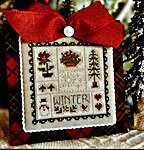 Click/tap for more details of Bits and Pieces of Winter (cross stitch) by Little House Needleworks
