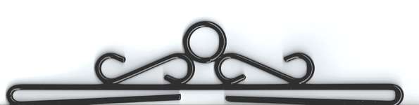Click for more details of Black Bell Pull Hangers (bell pulls) by Permin of Copenhagen