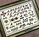 Click/tap for more details of Black Dog Sampler (cross stitch) by The Scarlett House