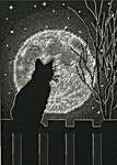 Click for more details of Black Moon Cat (cross stitch) by Dimensions