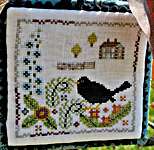Click/tap for more details of Blackbird's Summer (cross stitch) by Cosford Rise
