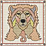 Click for more details of Blackwork Bear (blackwork) by DoodleCraft Design