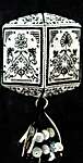 Click/tap for more details of Blackwork Floral Quadrielle (cross stitch) by The Sweetheart Tree