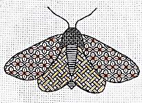 Click for more details of Blackwork Moth (blackwork) by Anchor