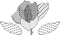 Click for more details of Blackwork Rose (blackwork) by Anne Peden