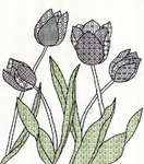 Blackwork Tulips