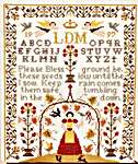 Click/tap for more details of Bless These Seeds (cross stitch) by Homespun Samplar