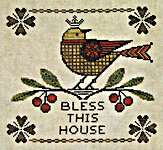 Click for more details of Bless This House (cross stitch) by Artful Offerings