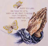Click/tap for more details of Bless Us, O Lord  (cross stitch) by Stoney Creek