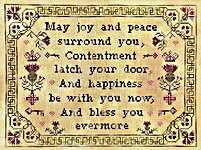 Click/tap for more details of Bless You Evermore (cross stitch) by Stitchy Prose